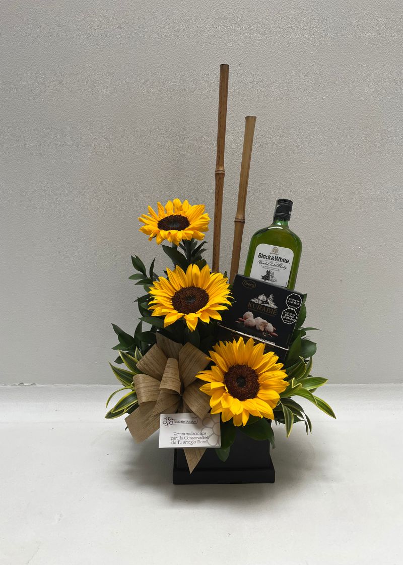 H10- Arreglo floral para hombre
