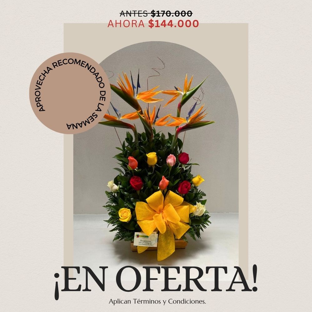 Oferta de la semana 20-26 de abril. Floristería Jacqueline Medellín